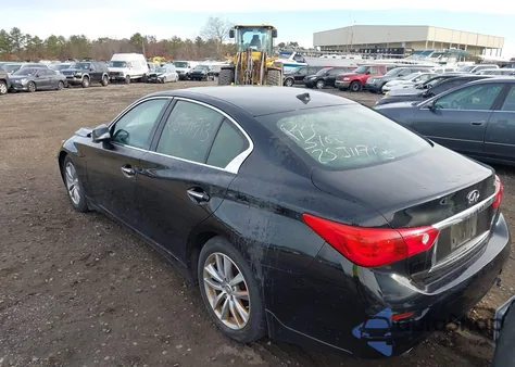 2015 Infiniti Q50 Premium from USA, damaged, VIN JN1BV7AP4FM354963